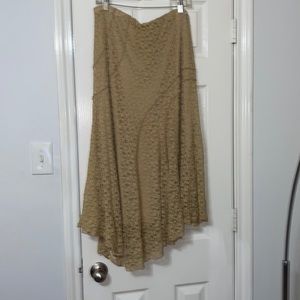 Lane Bryant 14/16 asymmetrical stretch lace skirt